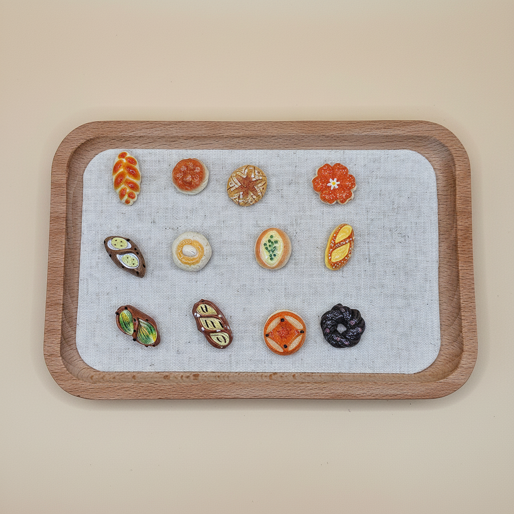 Creative 3D Realistic French Bakery Fridge Magnets