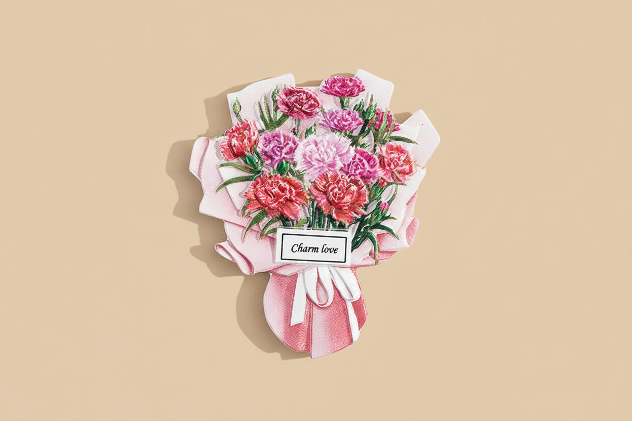 Creative 3D Flower Bouquet Fridge Magnets