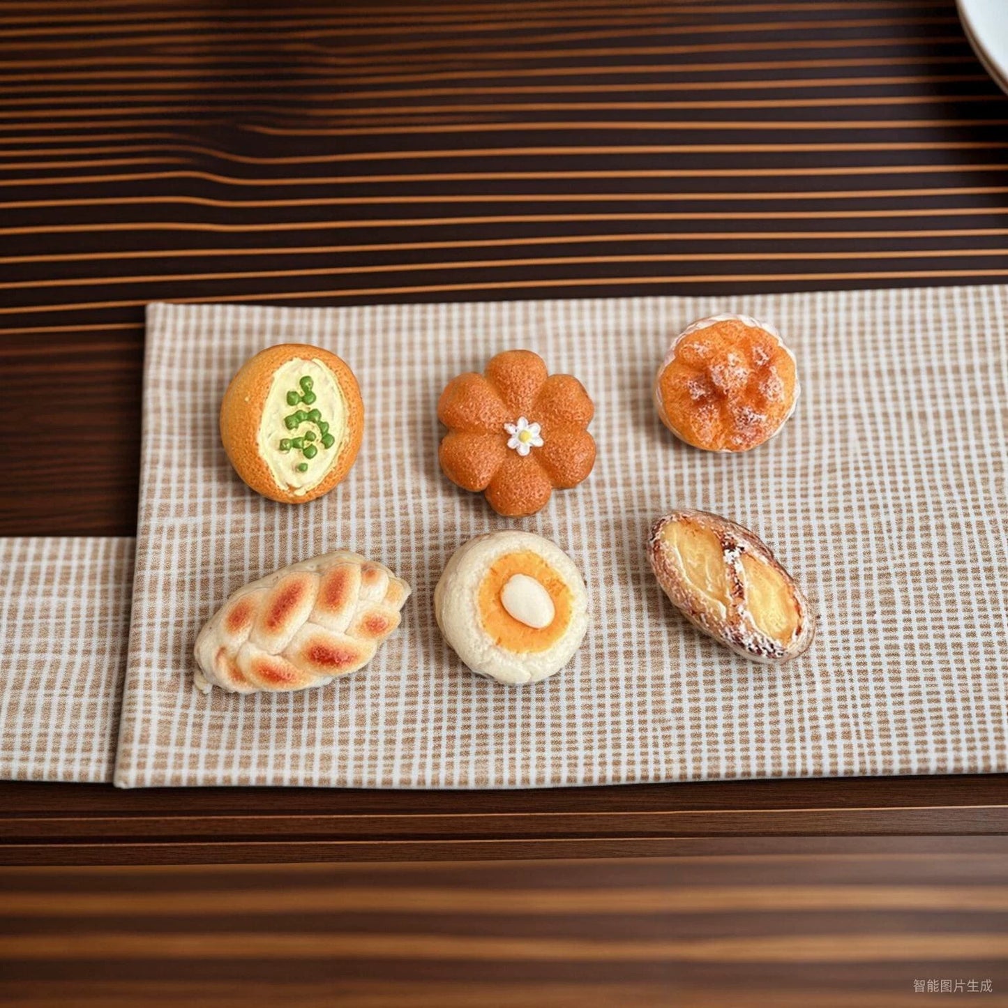 Creative 3D Realistic French Bakery Fridge Magnets