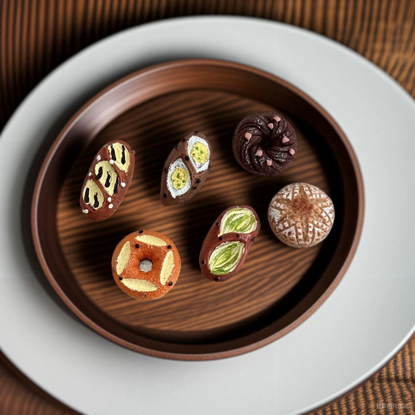 Creative 3D Realistic French Bakery Fridge Magnets