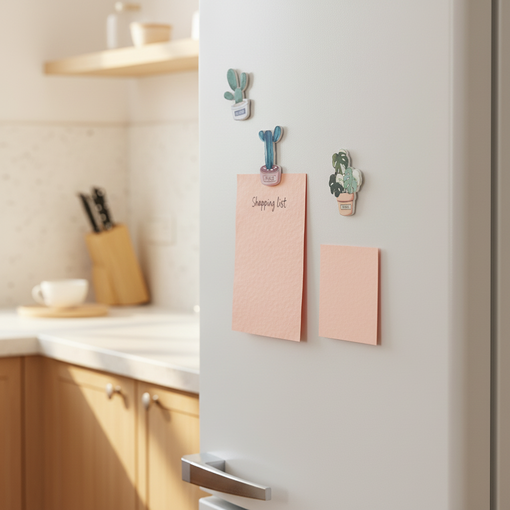 Cute Cartoon Potted Plant Fridge Magnets