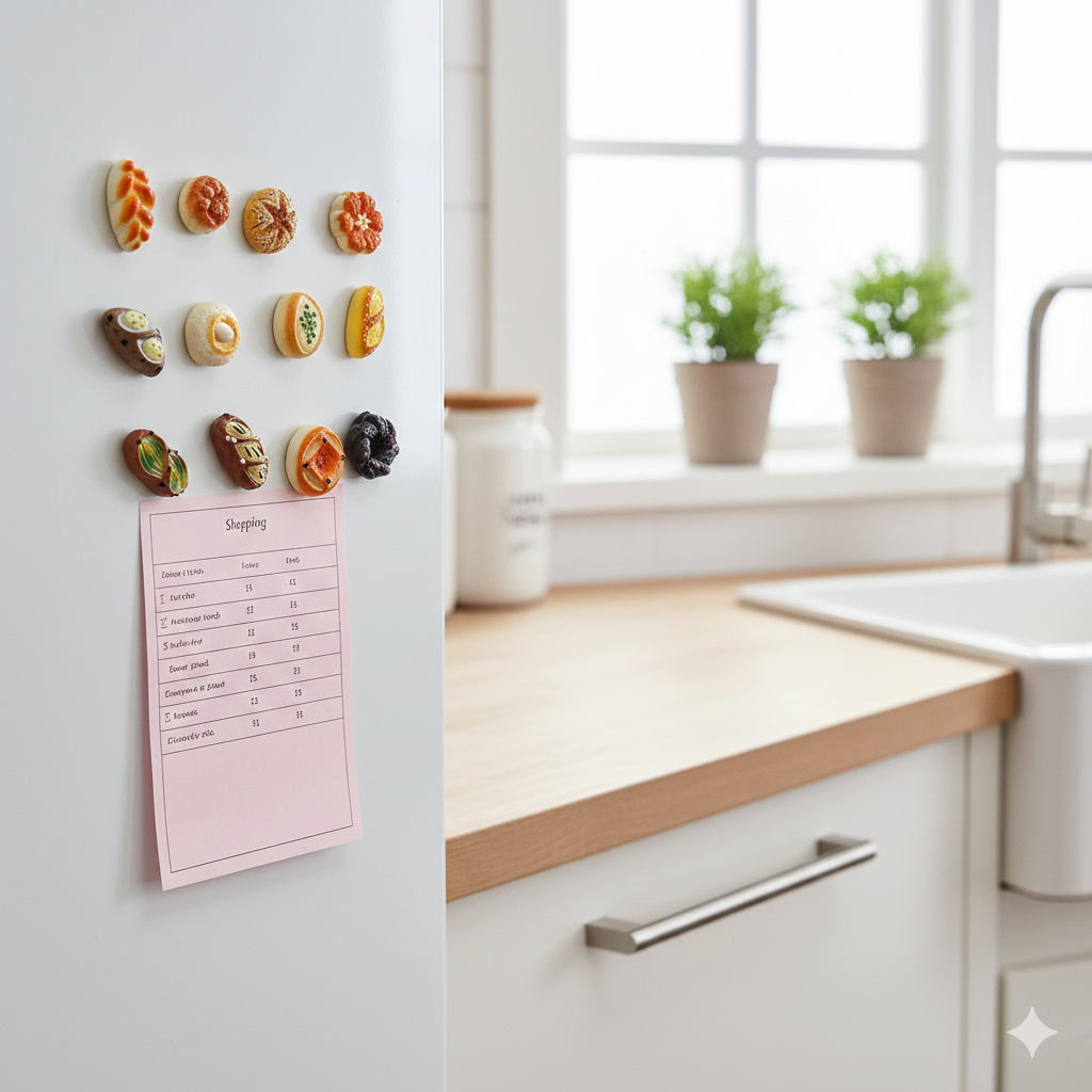 Creative 3D Realistic French Bakery Fridge Magnets