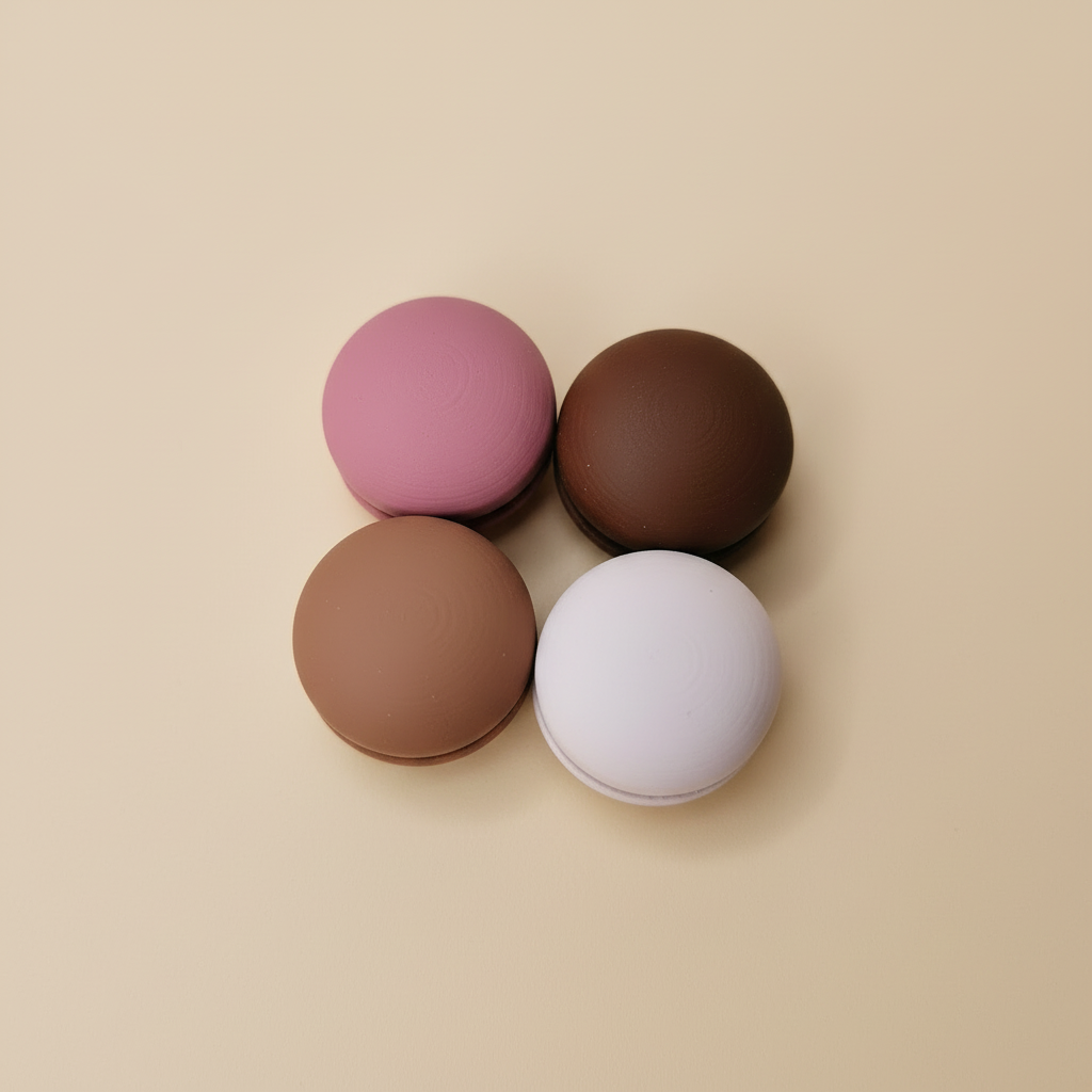 TinySnap Pastel Heart & Macaron Refrigerator Magnets
