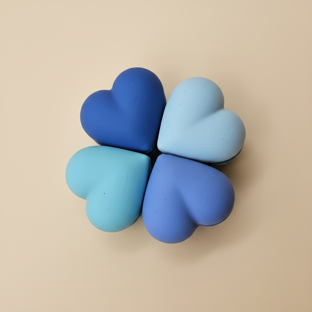 TinySnap Pastel Heart & Macaron Refrigerator Magnets