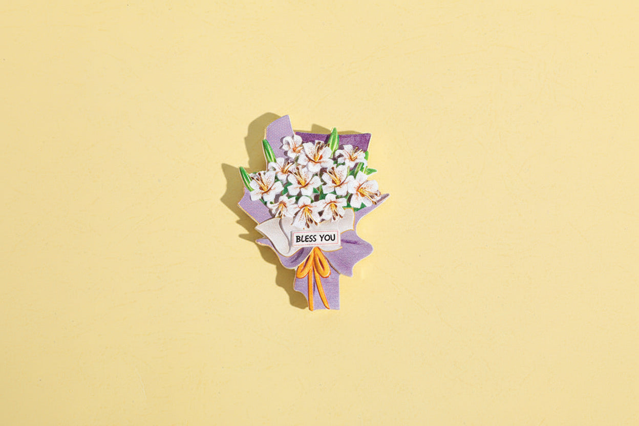 Creative 3D Flower Bouquet Fridge Magnets