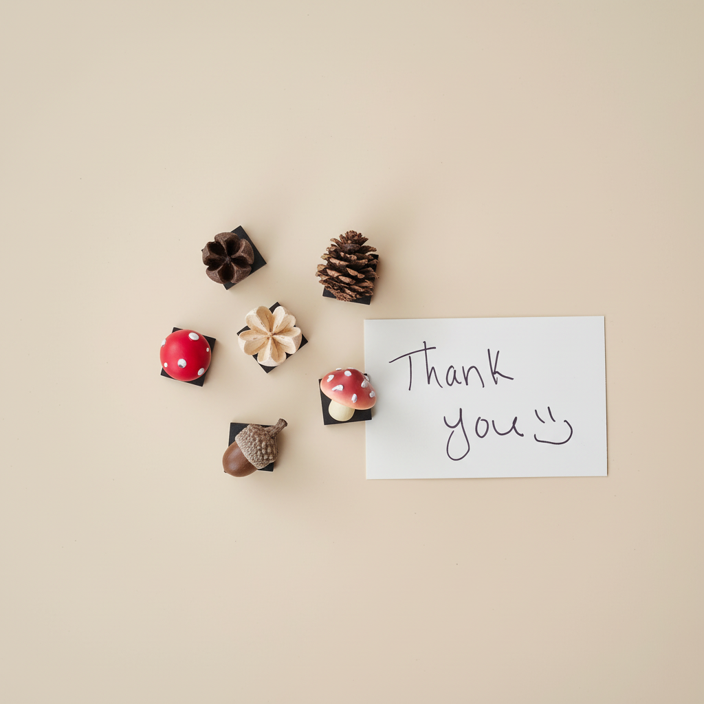 Realistic 3D Mushroom & Forest Specimen Fridge Magnets