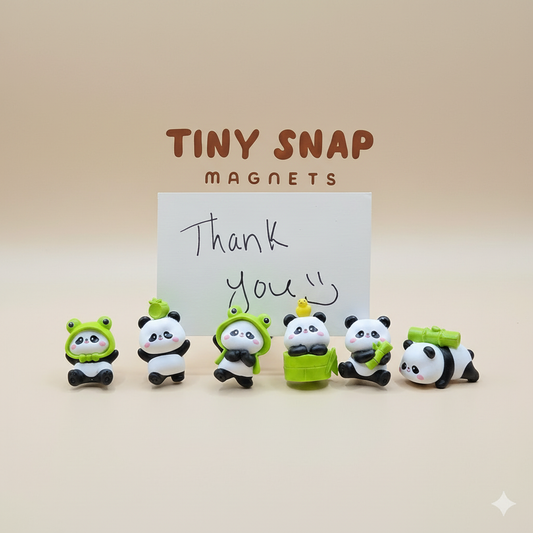 Adorable 3D Cartoon Panda Fridge Magnets