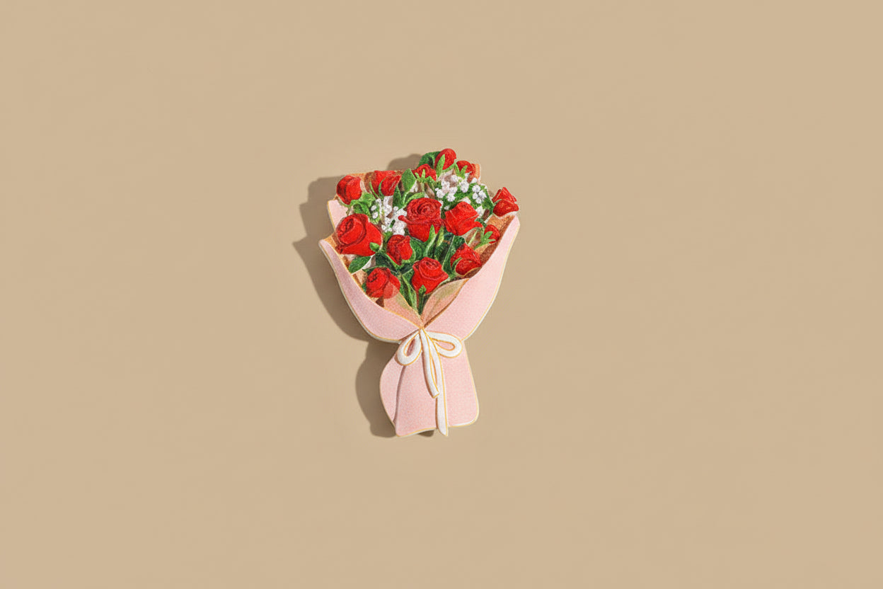 Creative 3D Flower Bouquet Fridge Magnets